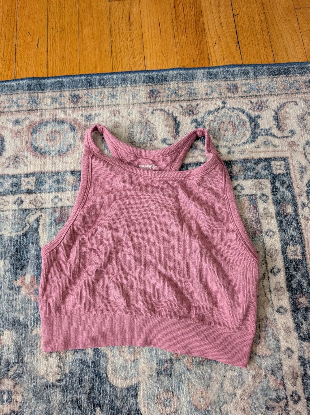 Old Navy Ribbed Racerback Tank Top - Dusty Pink